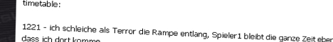 Timetable Header