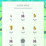 Pokémon Go Fußspuren Nähe