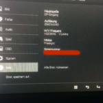 Acer XF270HUA Info Anzeige 144 Hz