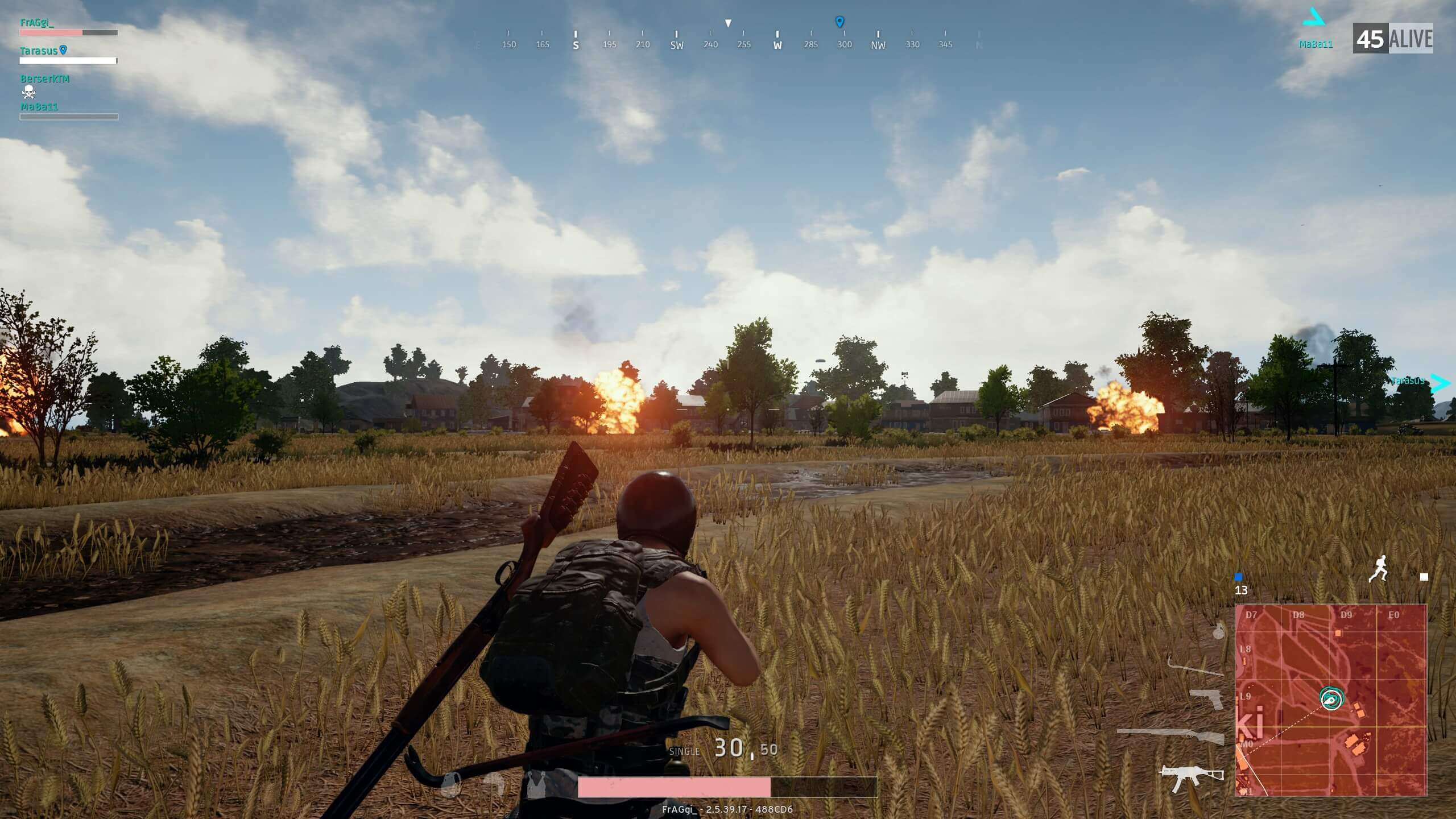 PUBG Explosionen auf Feld